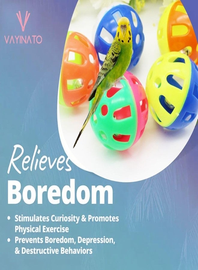 VAYINATO® Interactive Toys for Budgie, Parrot, Cockatiel, Parakeet, Conure, Macaw and Small Birds (Bell Ball, Pack of 3) by Petzlifeworld - Image 2